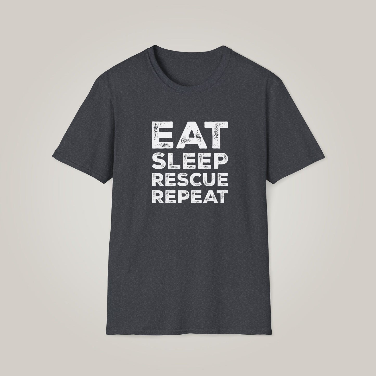 Eat. Sleep. Rescue. Repeat. Unisex Softstyle T-Shirt