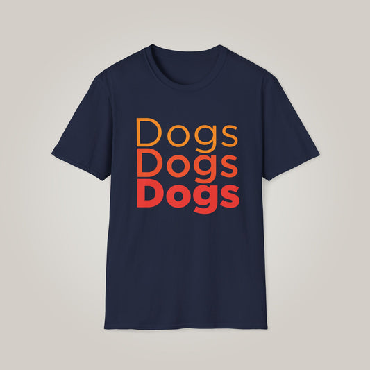 Dogs, Dogs, Dogs Unisex Softstyle T-Shirt