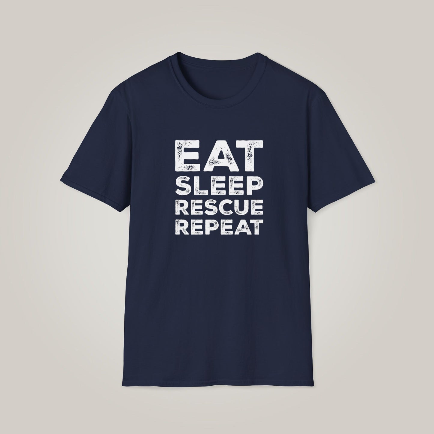 Eat. Sleep. Rescue. Repeat. Unisex Softstyle T-Shirt