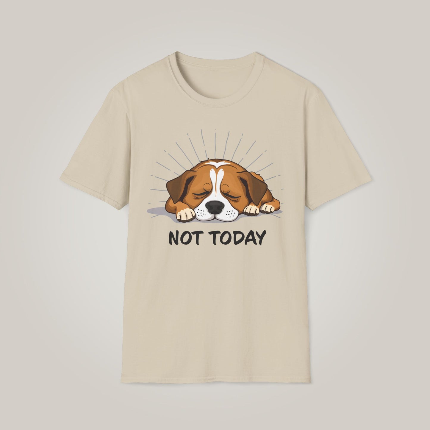 Not Today Dog-Themed Unisex Softstyle T-shirt