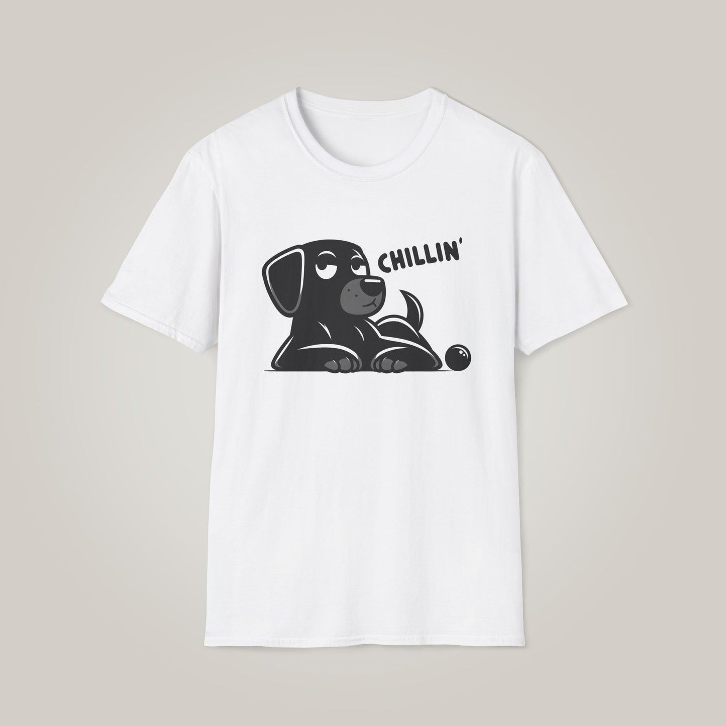 Chillin' Dog Unisex Softstyle T-shirt