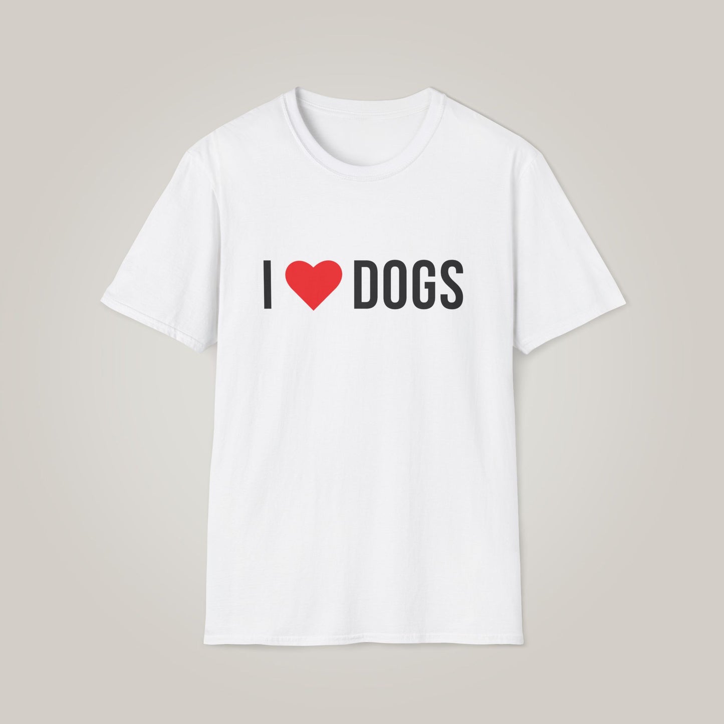 I Love Dogs Unisex Softstyle T-shirt