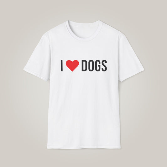 I Love Dogs Unisex Softstyle T-shirt