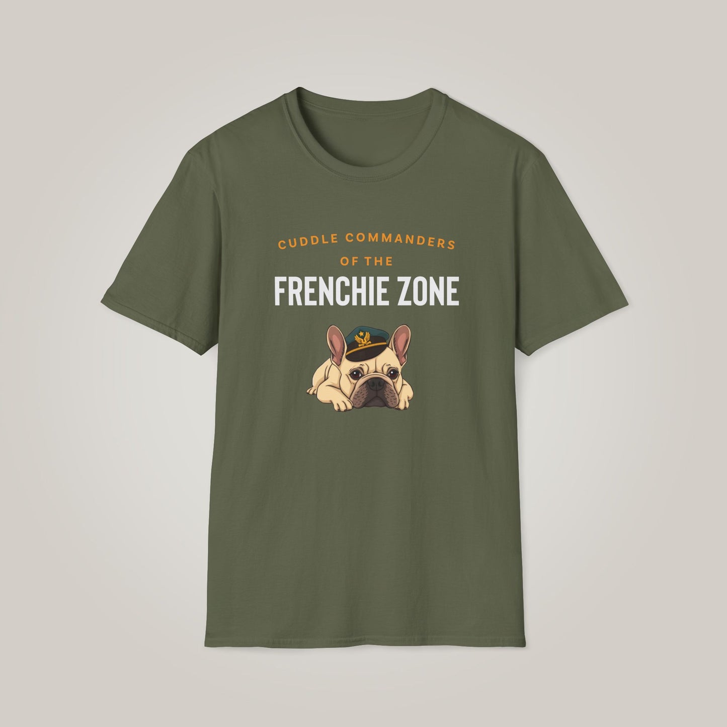 Cuddle Commanders of the Frenchie Zone Unisex Softstyle T-Shirt