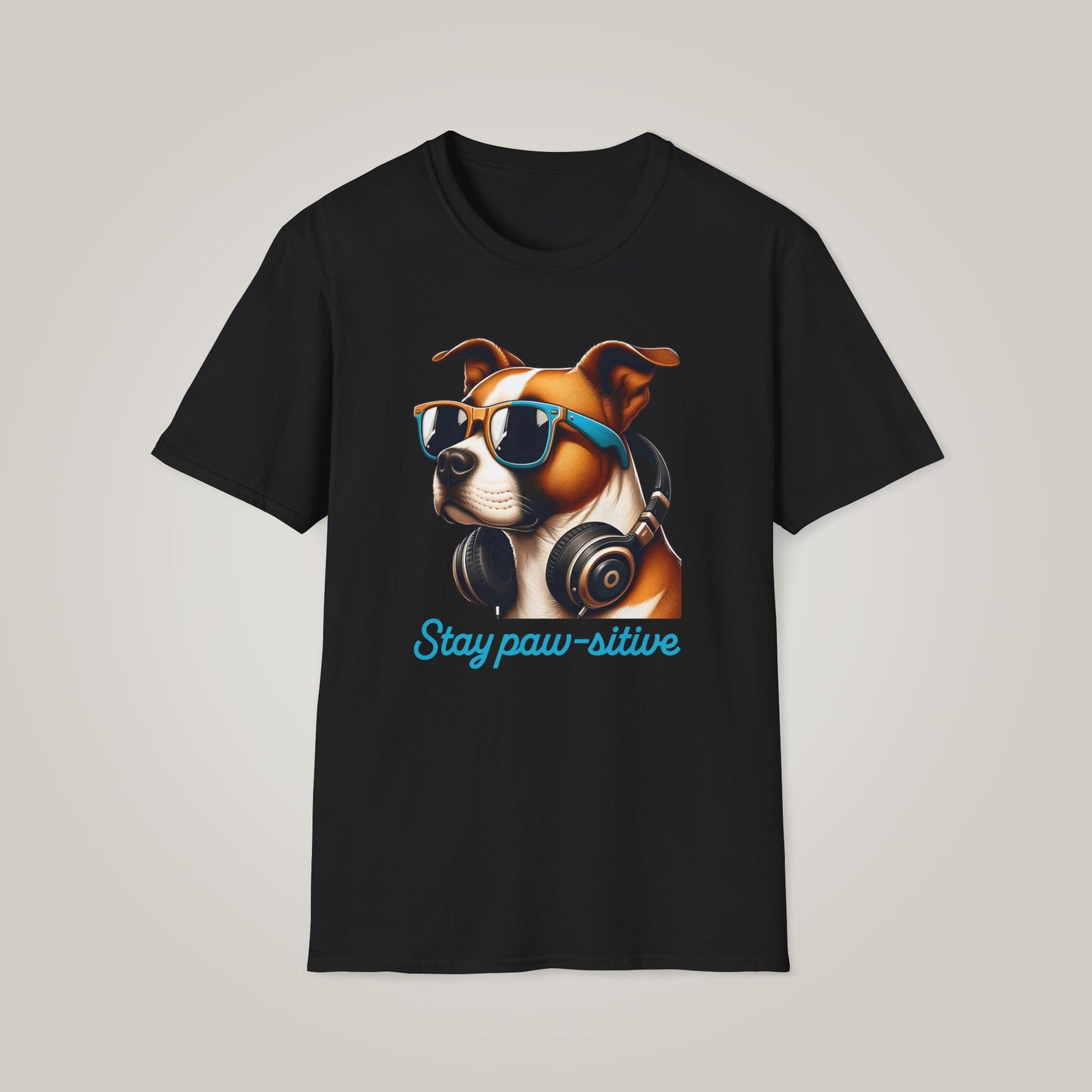 Stay Paw-sitive Dog Lover Unisex Softstyle T-shirt