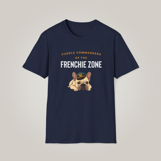 Cuddle Commanders of the Frenchie Zone Unisex Softstyle T-Shirt