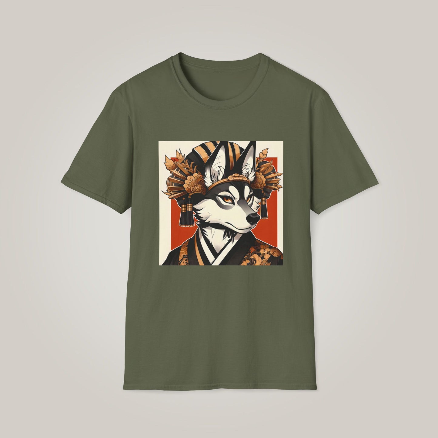 Stylish Artistic Fox Unisex Softstyle T-Shirt