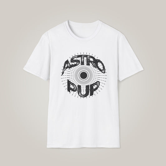 Astro Pup -Black Unisex Softstyle T-shirt