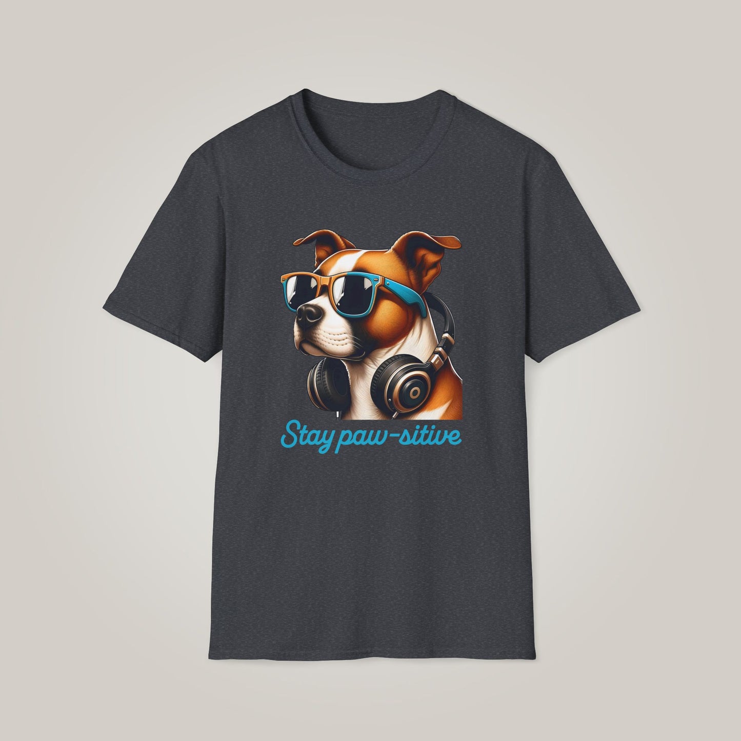 Stay Paw-sitive Dog Lover Unisex Softstyle T-shirt