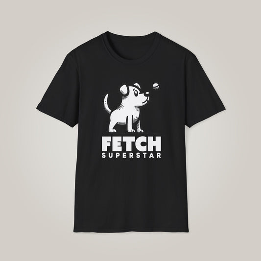 Fetch Superstar Unisex T-shirt for Dog Lovers