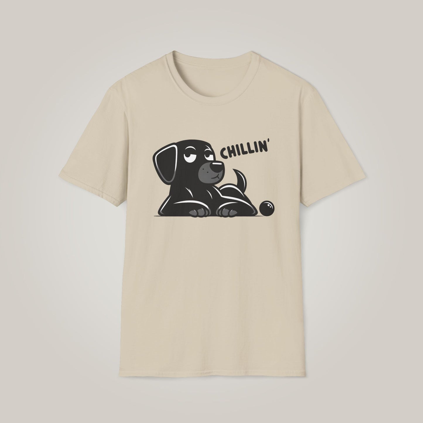 Chillin' Dog Unisex Softstyle T-shirt