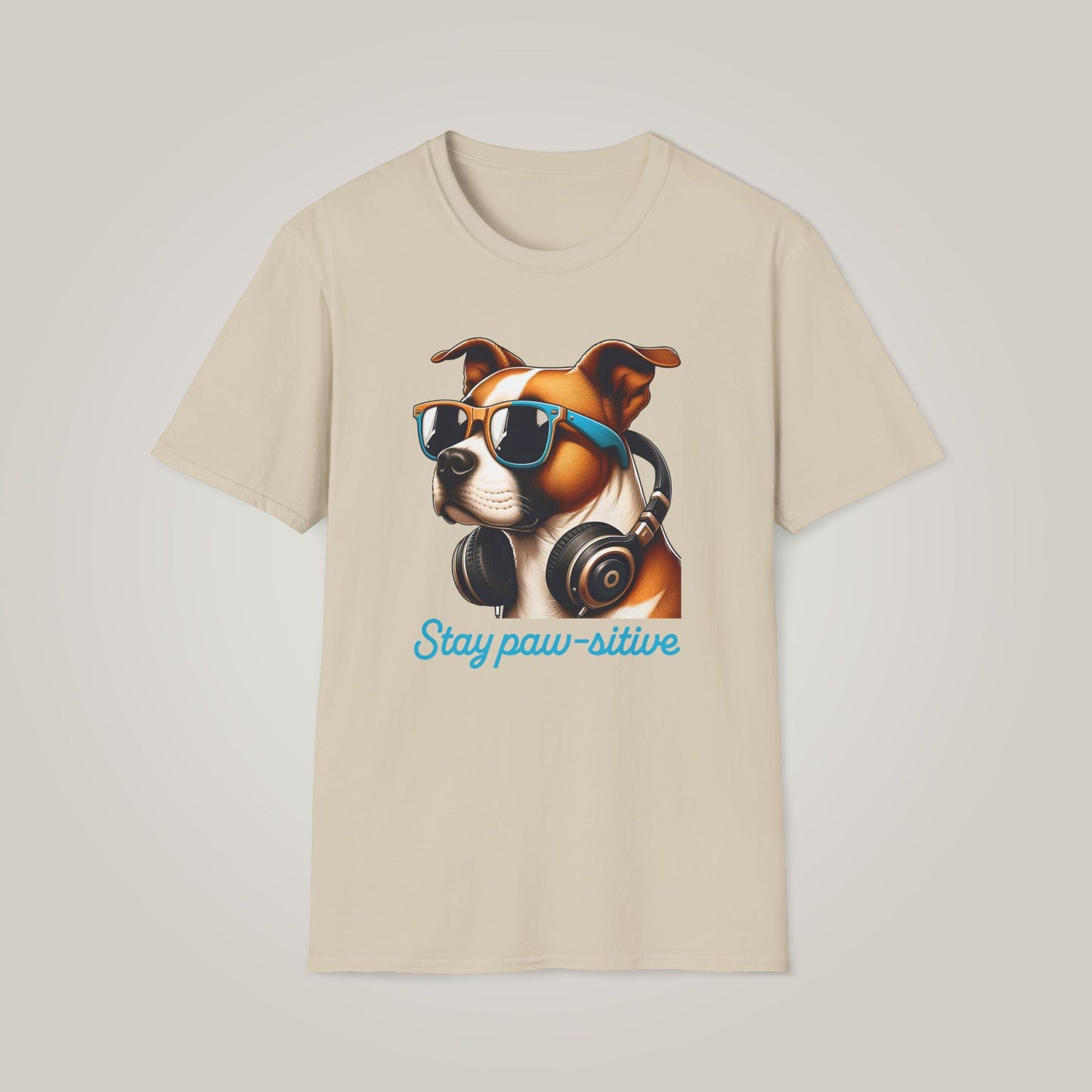 Stay Paw-sitive Dog Lover Unisex Softstyle T-shirt