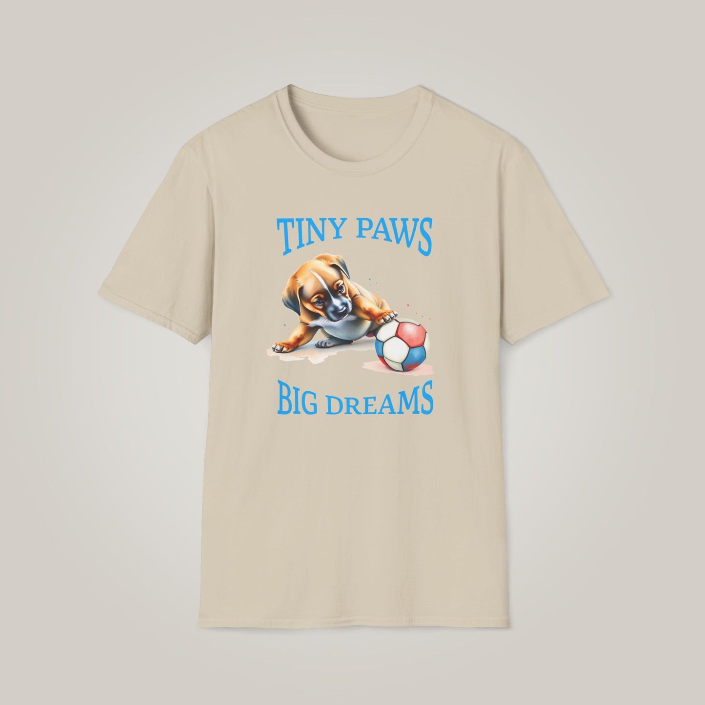 Tiny Paws, Big Dreams Unisex Softstyle T-shirt