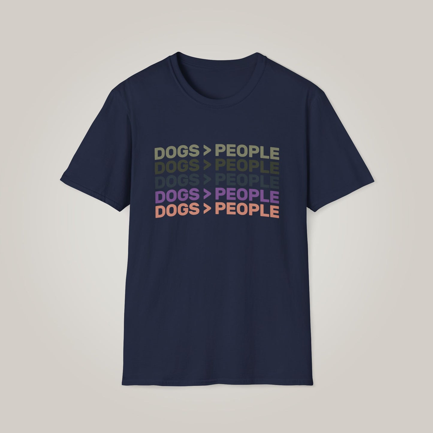 Dogs Are Greater Than People Unisex Softstyle T-Shirt