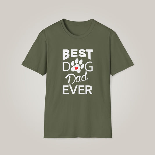 Best Dog Dad Ever Unisex Softstyle T-shirt