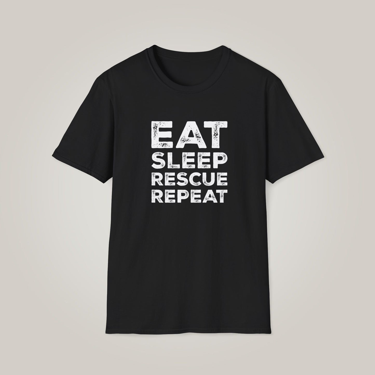 Eat. Sleep. Rescue. Repeat. Unisex Softstyle T-Shirt