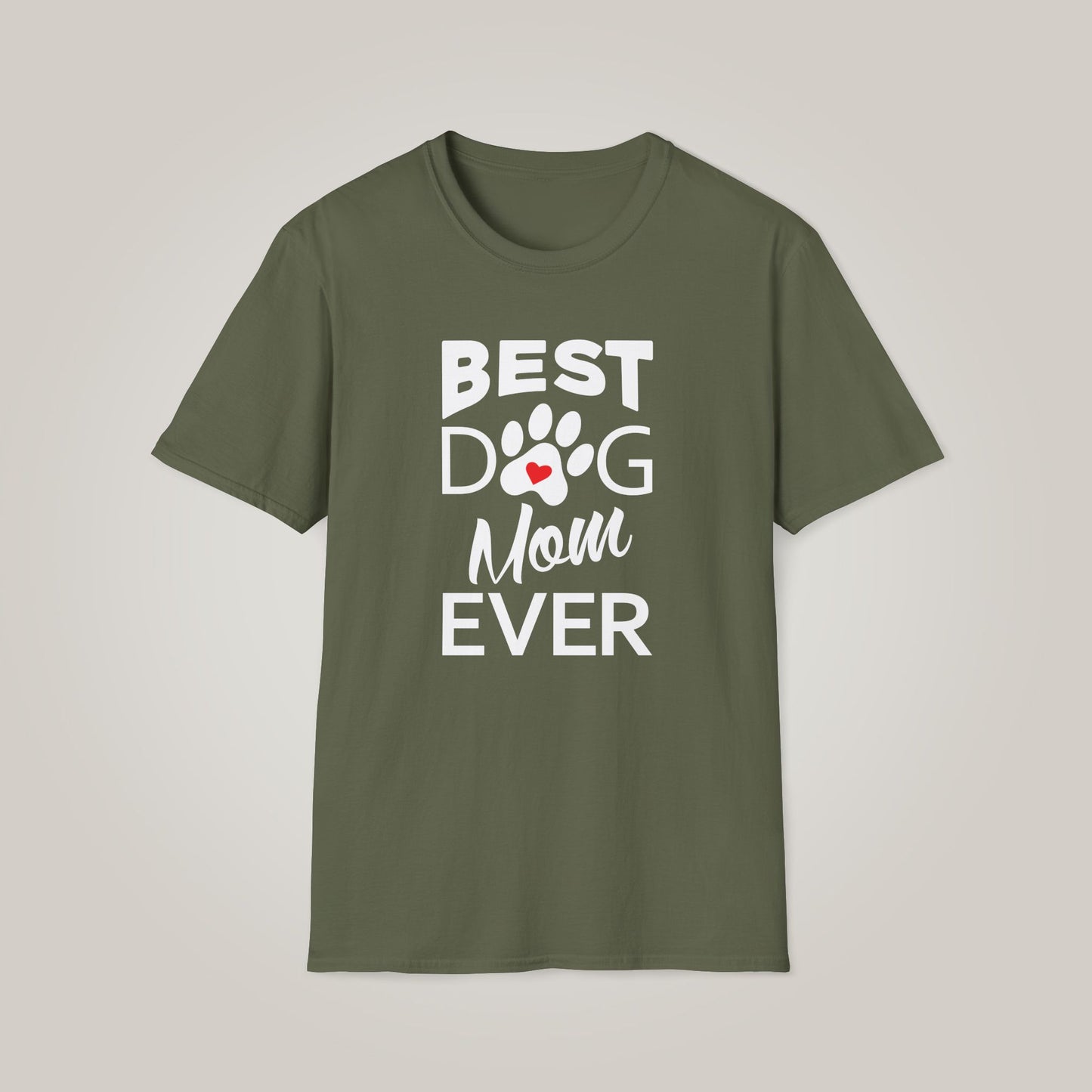 Best Dog Mom Ever Unisex Softstyle T-shirt