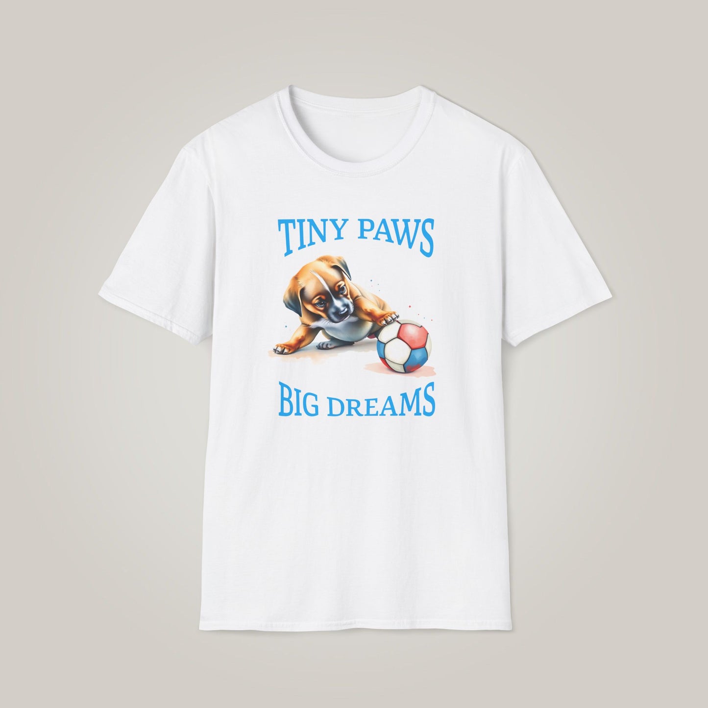 Tiny Paws, Big Dreams Unisex Softstyle T-shirt