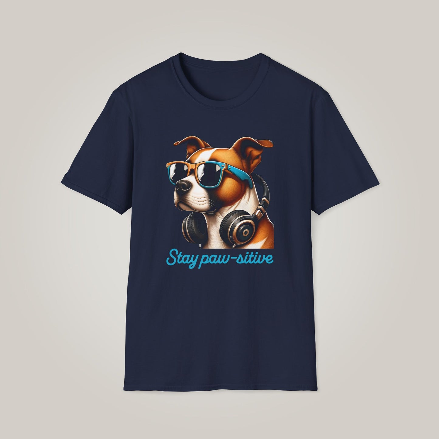 Stay Paw-sitive Dog Lover Unisex Softstyle T-shirt