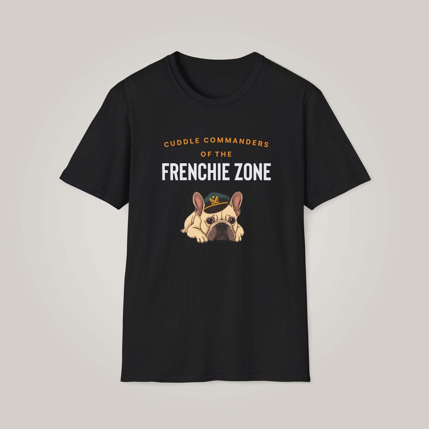 Cuddle Commanders of the Frenchie Zone Unisex Softstyle T-Shirt
