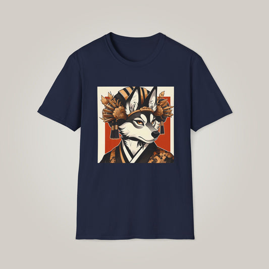 Stylish Artistic Fox Unisex Softstyle T-Shirt