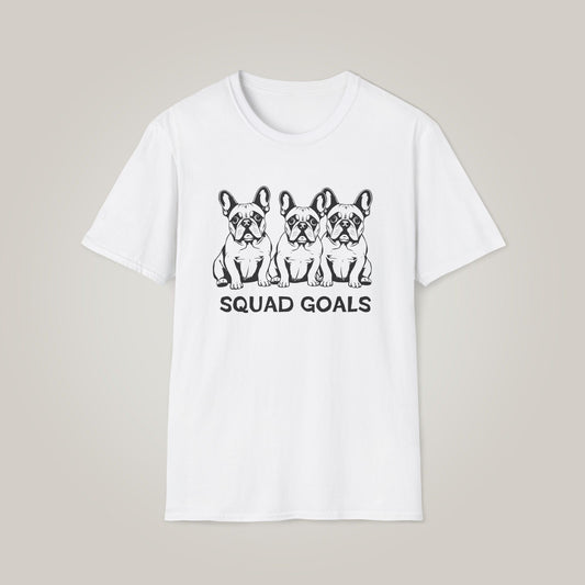 French Bulldog Squad Goals Unisex Softstyle T-Shirt