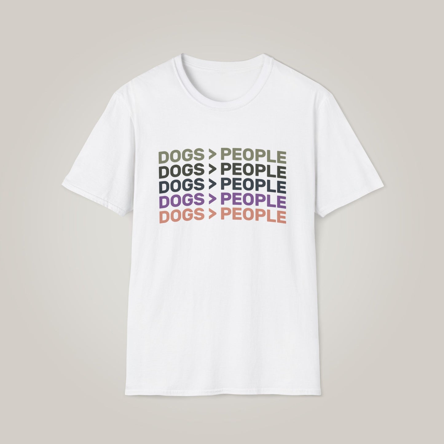 Dogs Are Greater Than People Unisex Softstyle T-Shirt