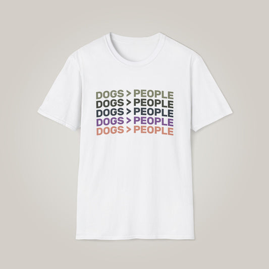 Dogs Are Greater Than People Unisex Softstyle T-Shirt
