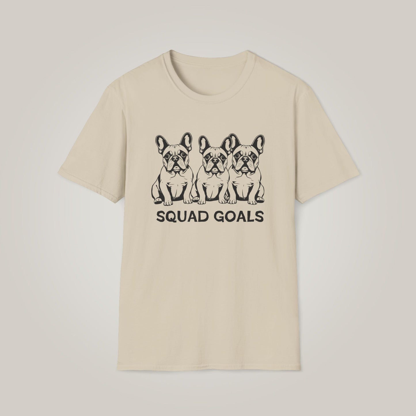 French Bulldog Squad Goals Unisex Softstyle T-Shirt