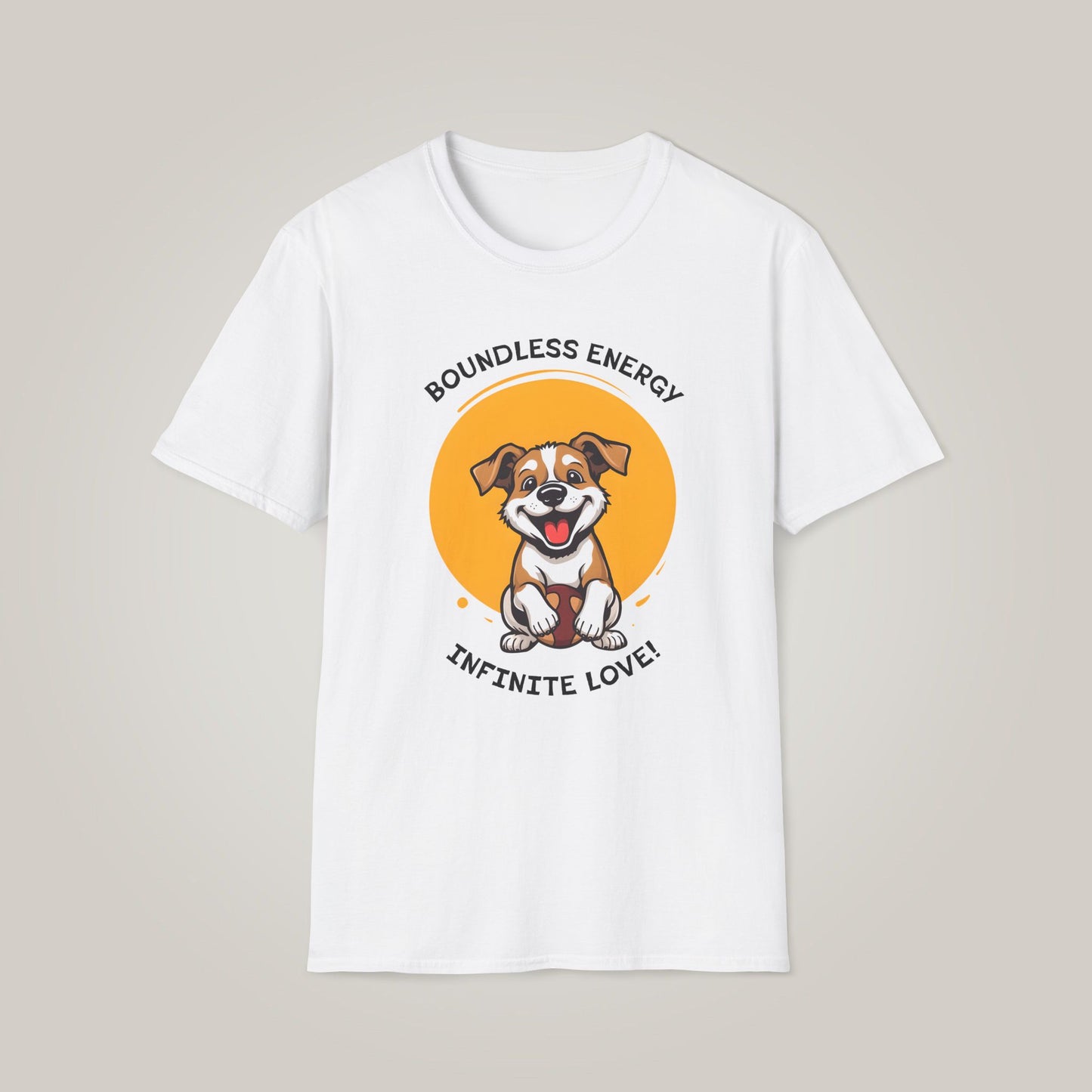 Boundless Energy & Infinite Love - Black Unisex Softstyle T-shirt