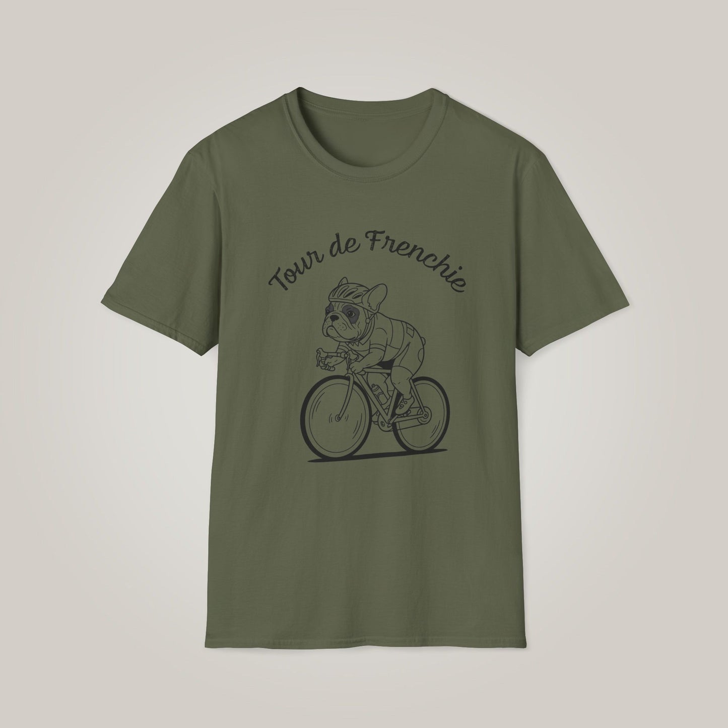 Tour de Frenchie - French Bulldog Unisex Softstyle T-shirt